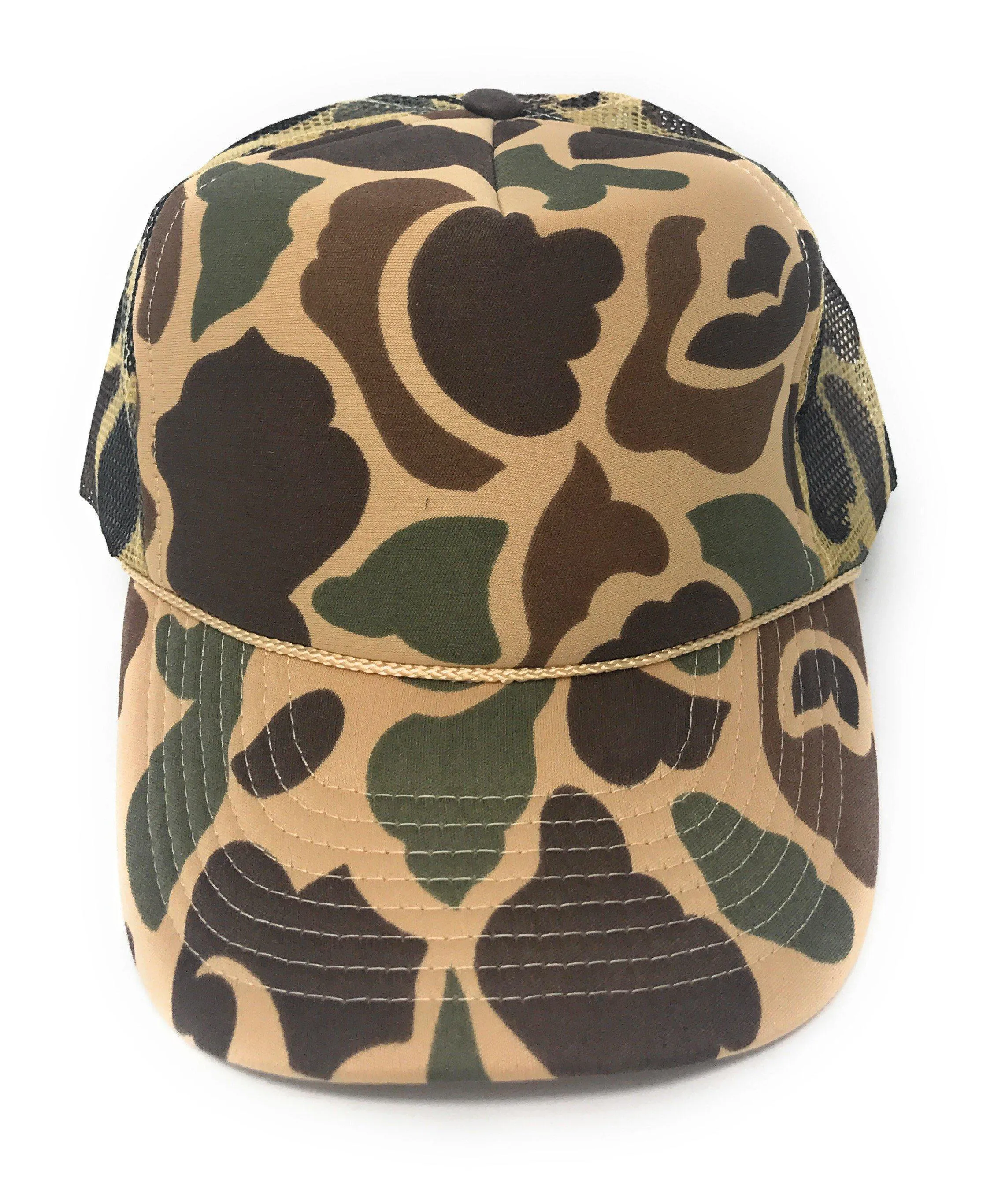 1 Dozen Camouflage Camo Hunting Baseball Trucker Foam Mesh Hats Caps Wholesale Lot Bulk