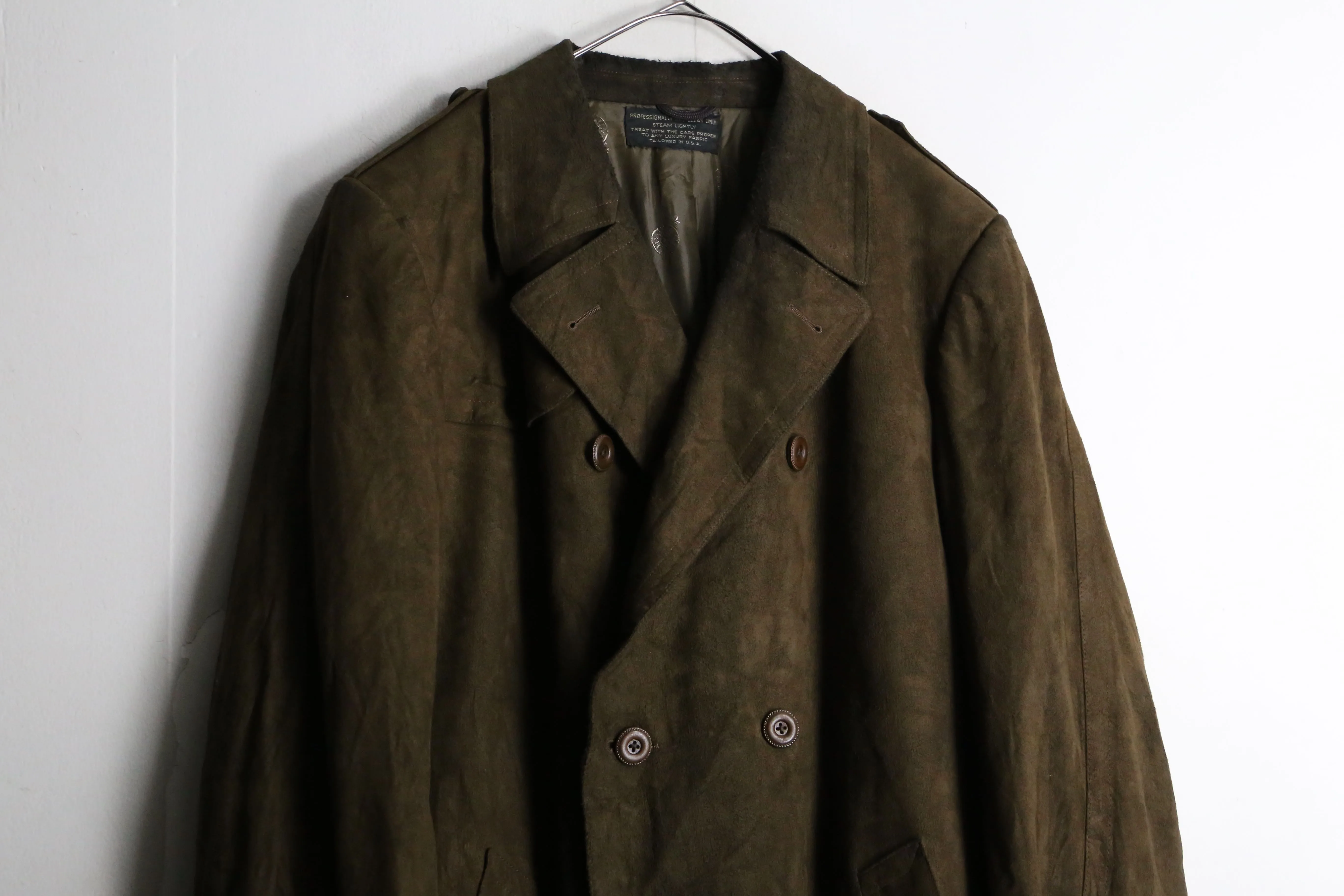 1970s vintage suede leather coat