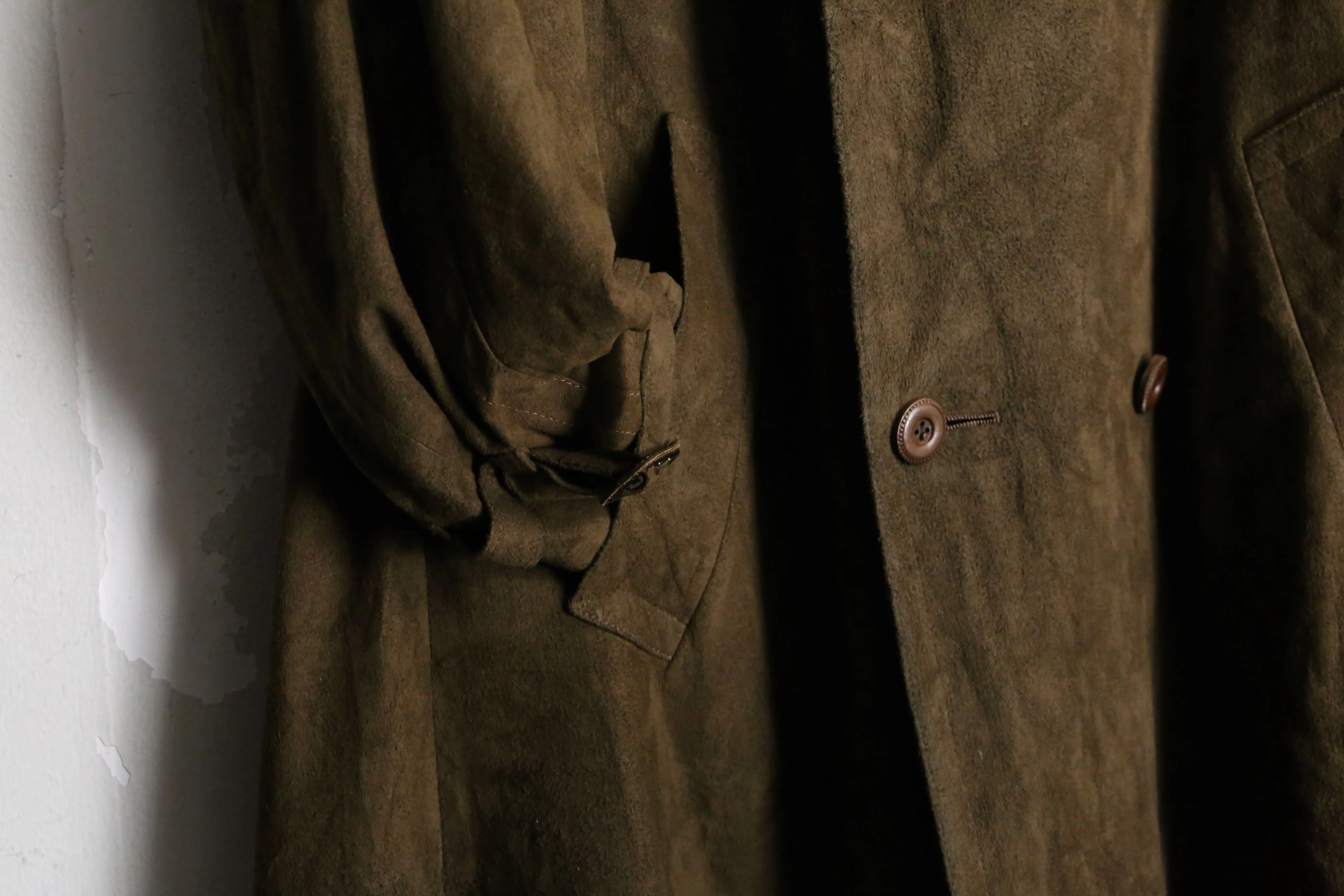 1970s vintage suede leather coat