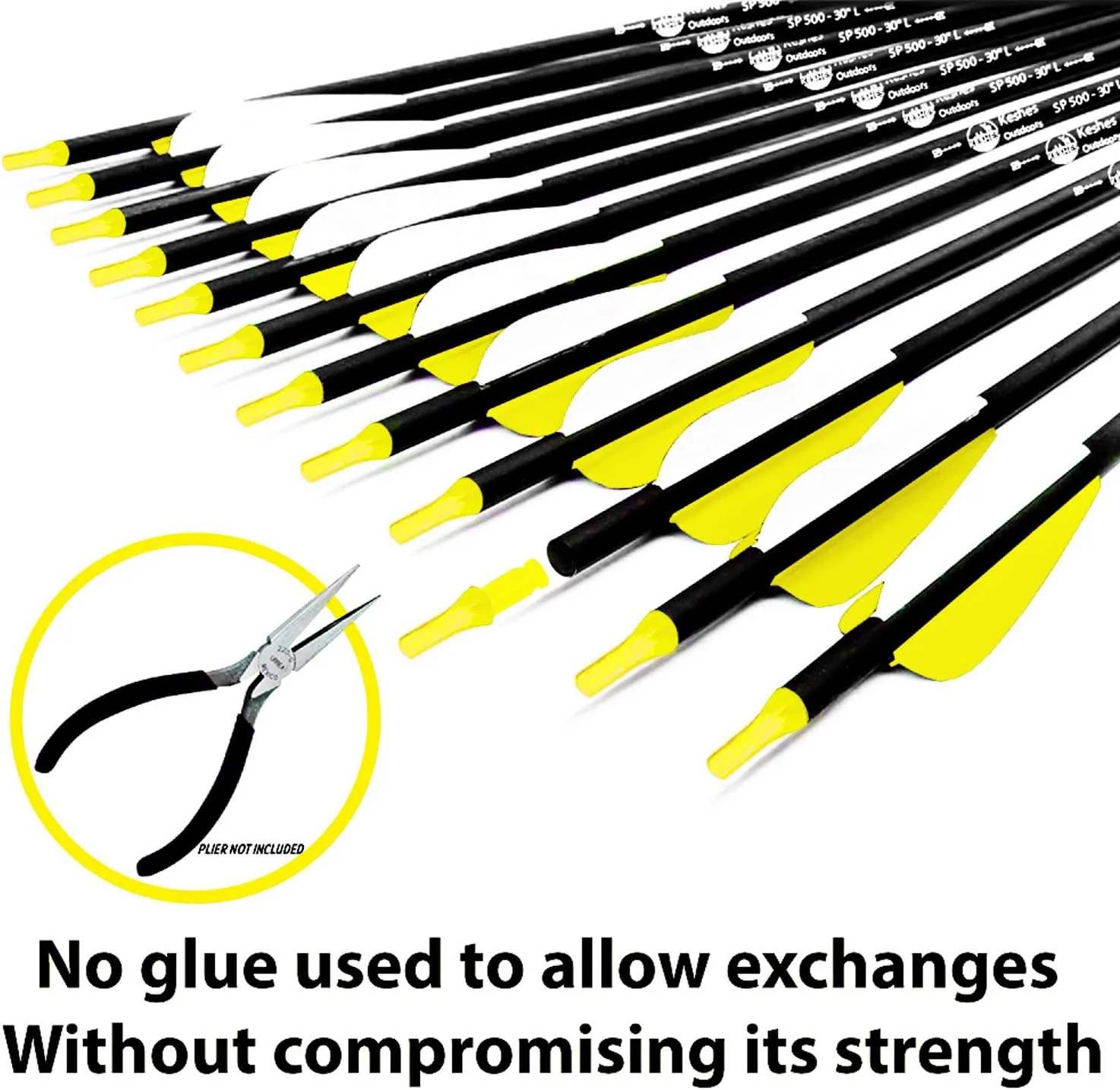 30" Carbon Arrows set 12 Pack