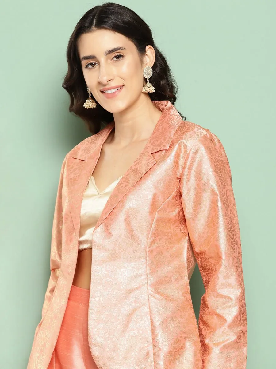 Ahalyaa Women's Traditional Wear Co-ods - Peach