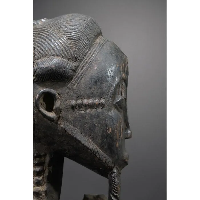 Baule Waka Sona Male Figure 23.6" Height, Côte d'Ivoire #895