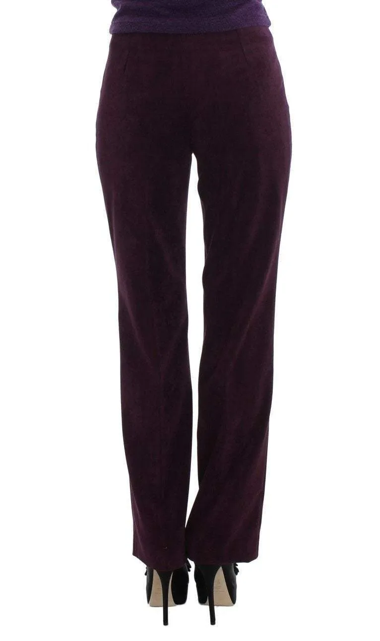 BENCIVENGA  Purple Wool Suit T-Shirt Set