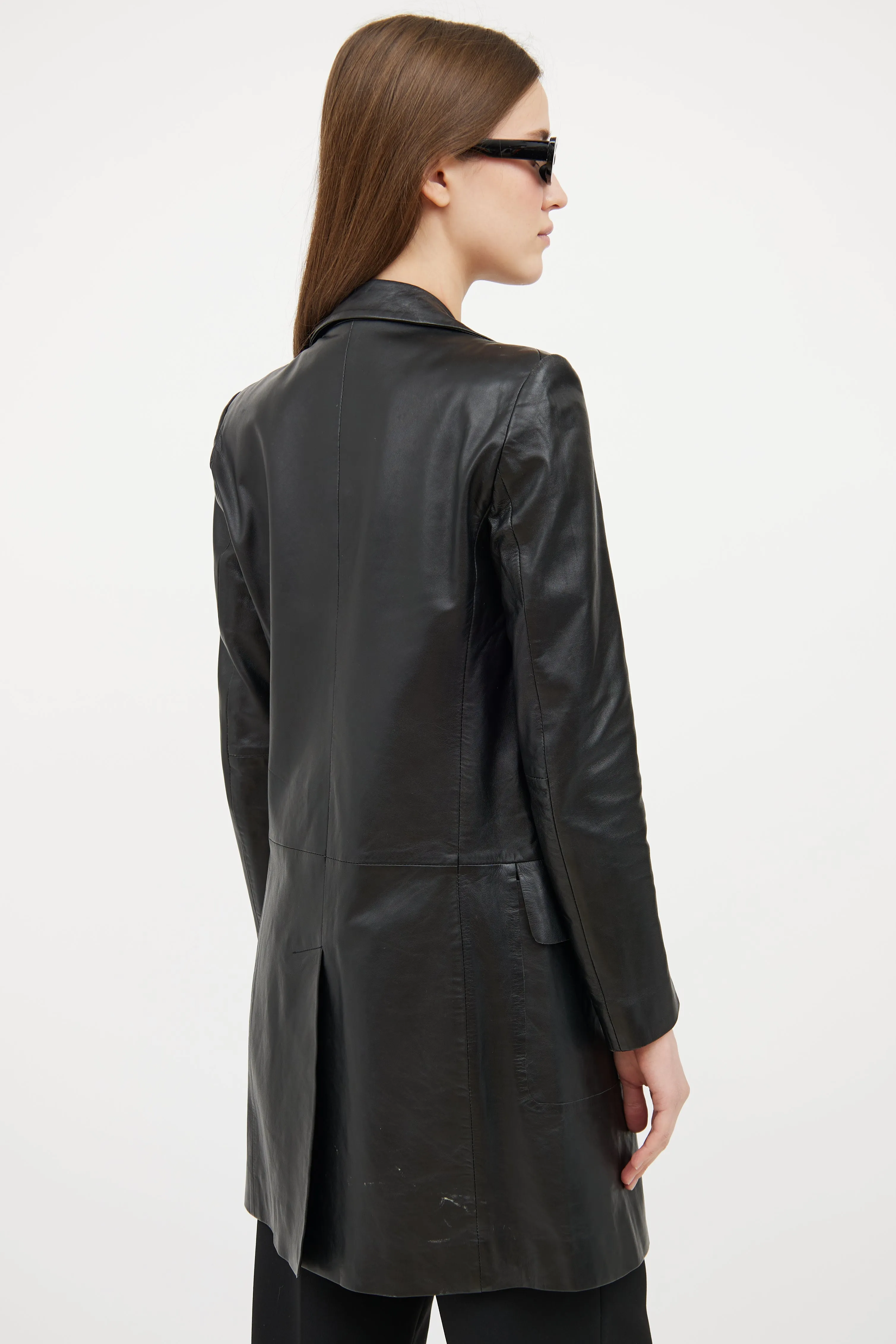 Black Leather Coat