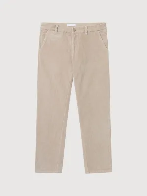 Corduroy Regular Chino Beige Man | Knowledge Cotton Apparel