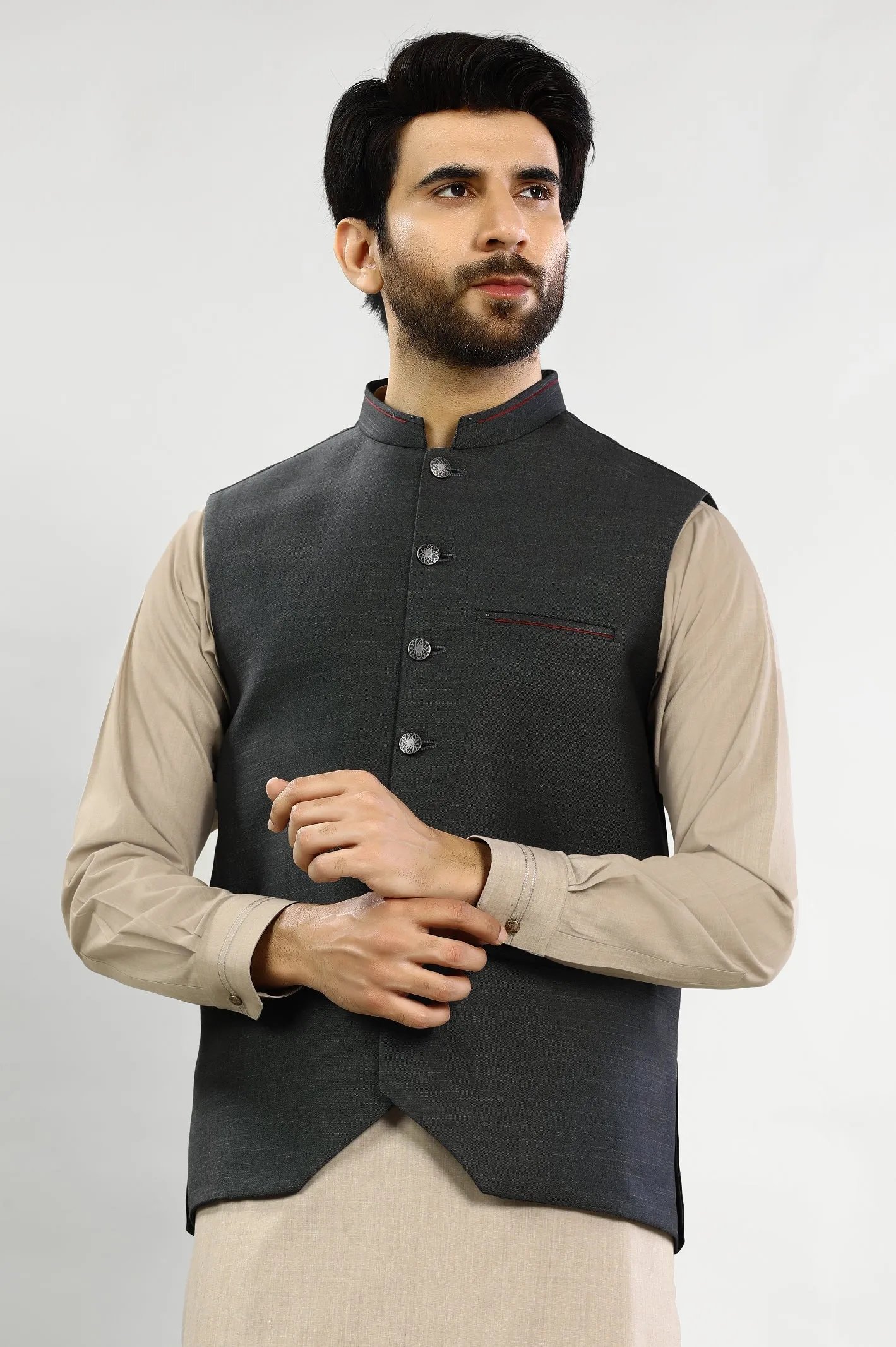 Dark Grey Premium Waistcoat
