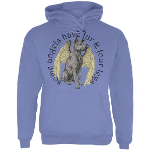 Dog Angel Blue Adult Hoodie