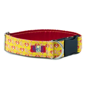 Dog Hearts KC Inverted Gold & Red