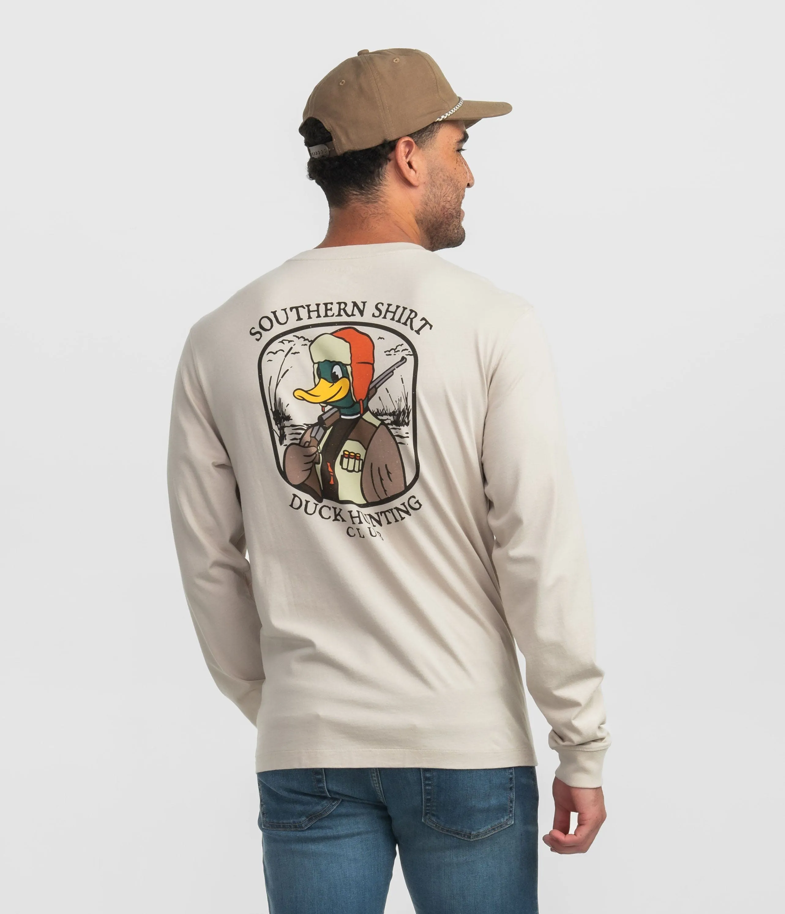 Duck Hunting Tee LS - Taupe