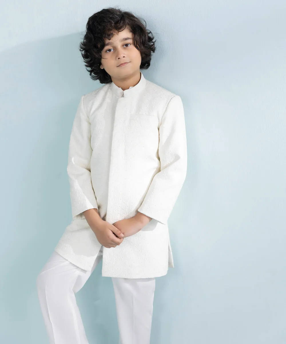 Embroidered Jacquard Waistcoat