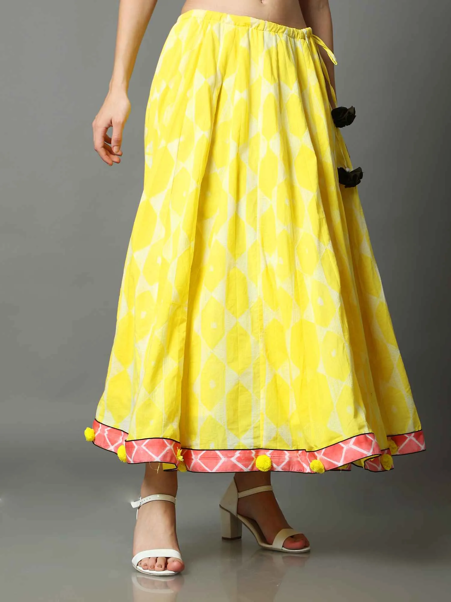 Flared Shibori Kali Skirt