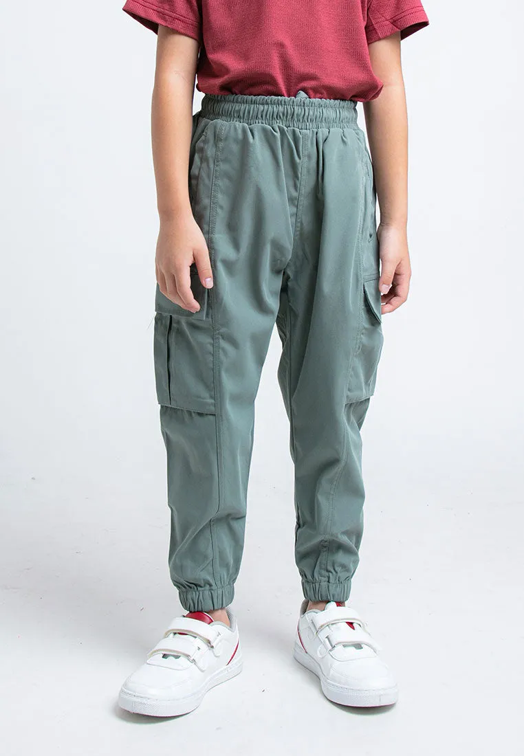 Forest Kids Unisex Cargo Long Pants Kids Girl Boy Jogger Pants Kids l Seluar Panjang Budak Lelaki - FK10021