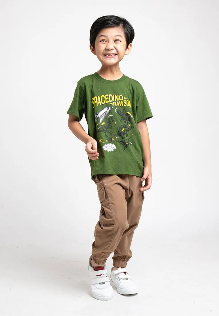 Forest Kids Unisex Cargo Long Pants Kids Girl Boy Jogger Pants Kids l Seluar Panjang Budak Lelaki - FK10021