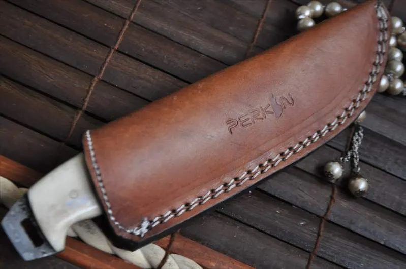 Full Tang Stunning Damascus Handmade Bushcraft Knife - Mammoth Handle