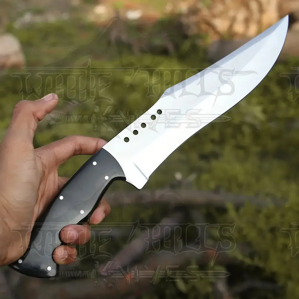 Handmade Forged Stainless Steel Survival Hunting Bushcraft Kukri Knife EDC 15” With Micarta Handle