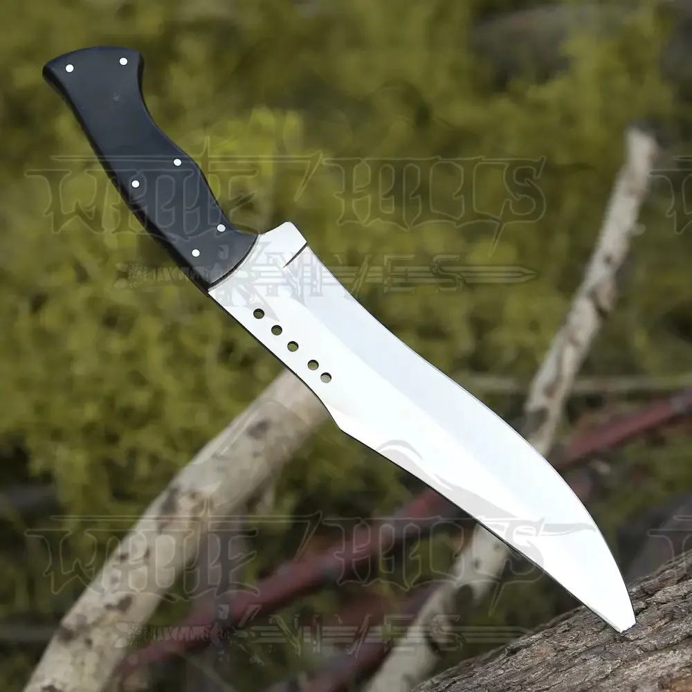 Handmade Forged Stainless Steel Survival Hunting Bushcraft Kukri Knife EDC 15” With Micarta Handle