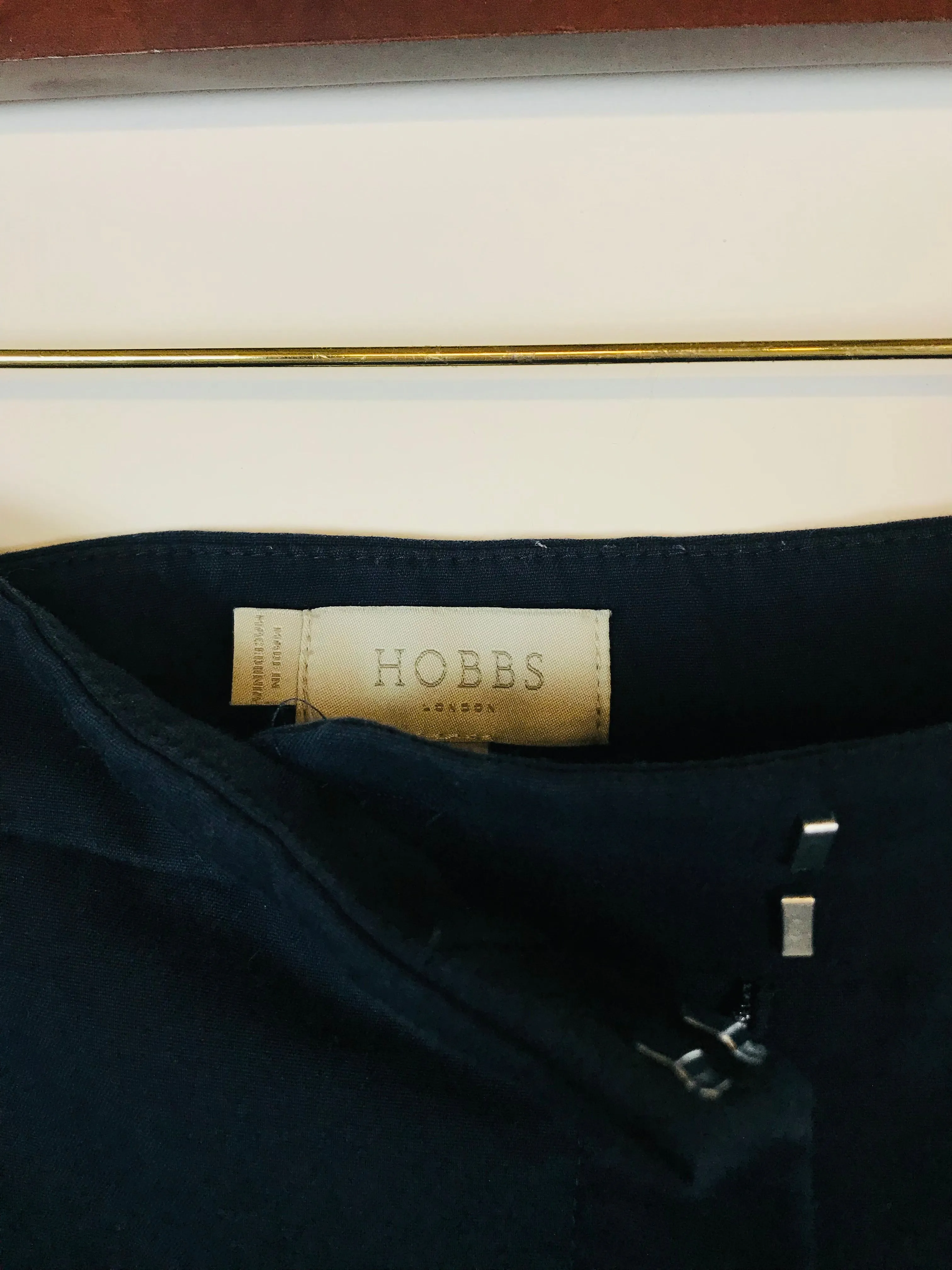 Hobbs Women's Side Stripe Chinos Trousers | UK12 | Blue