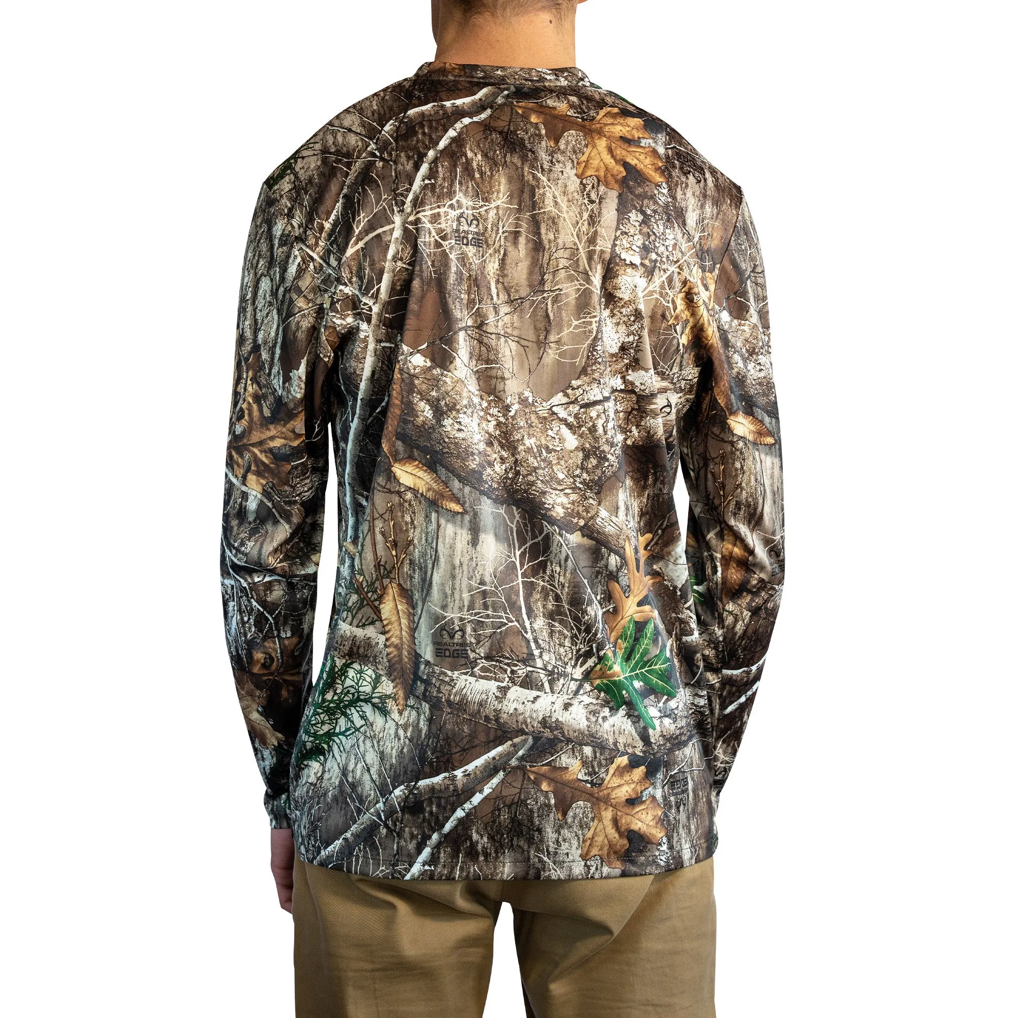 HOT SHOT Men's Camo Hunting Lightweight Performance Long Sleeve Shirt