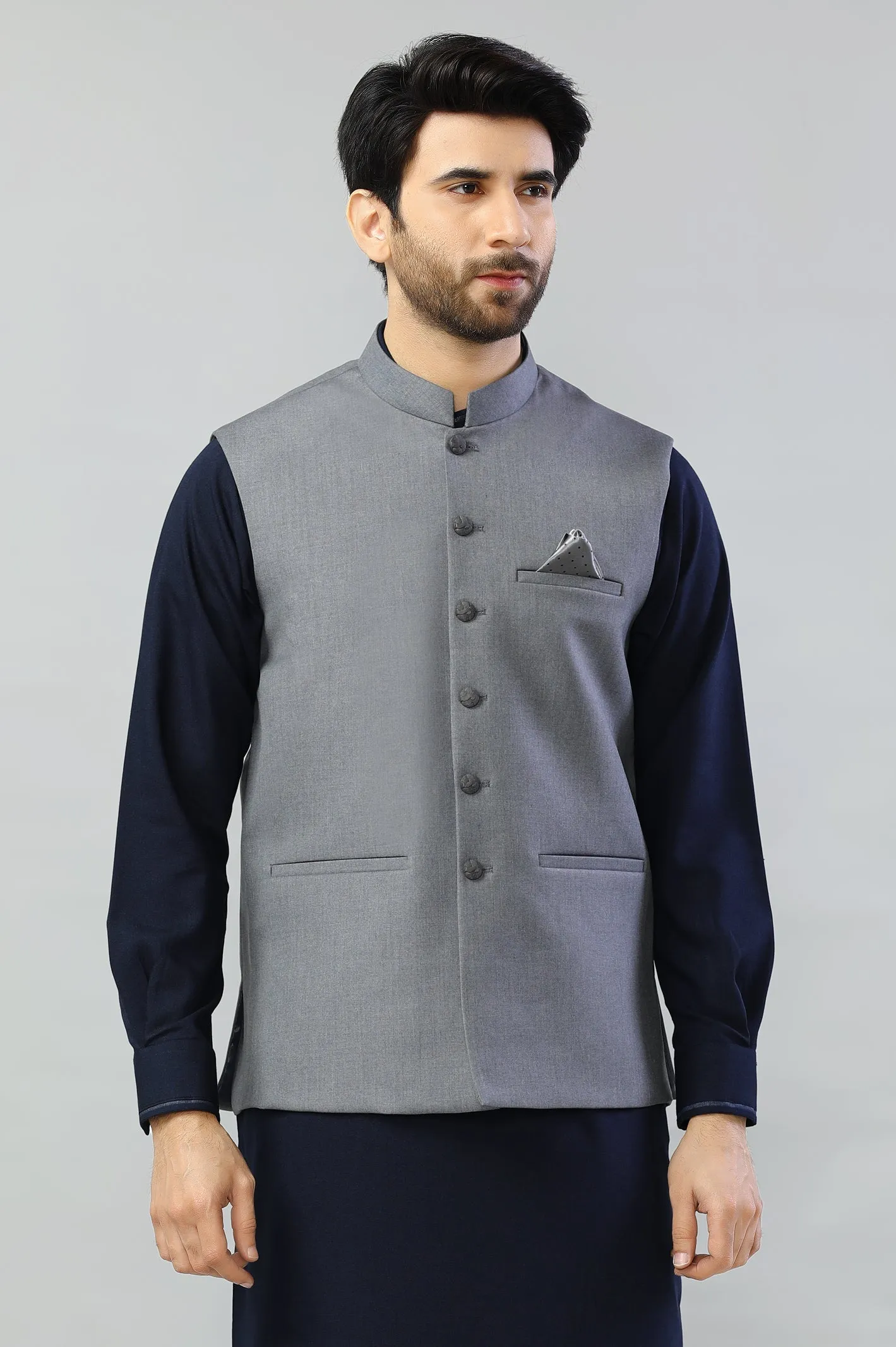 Light Grey Premium Waistcoat