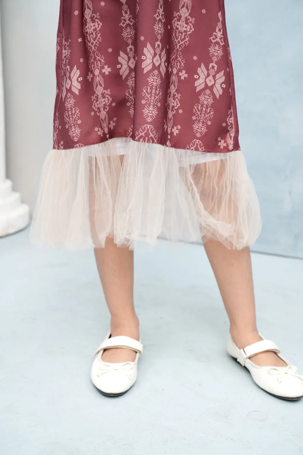 Lingga Dress Girl (Minor) Merah Biram