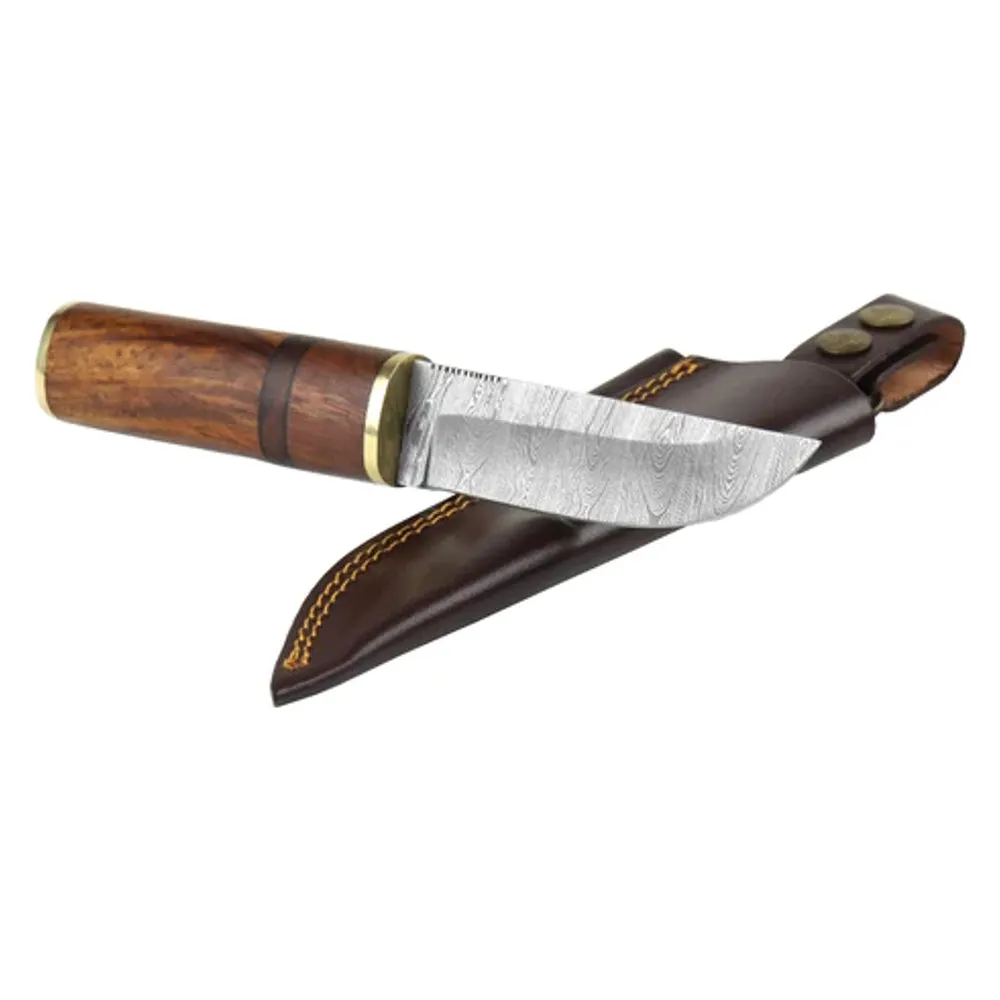 Njord Petri Damascus Puukko Knife