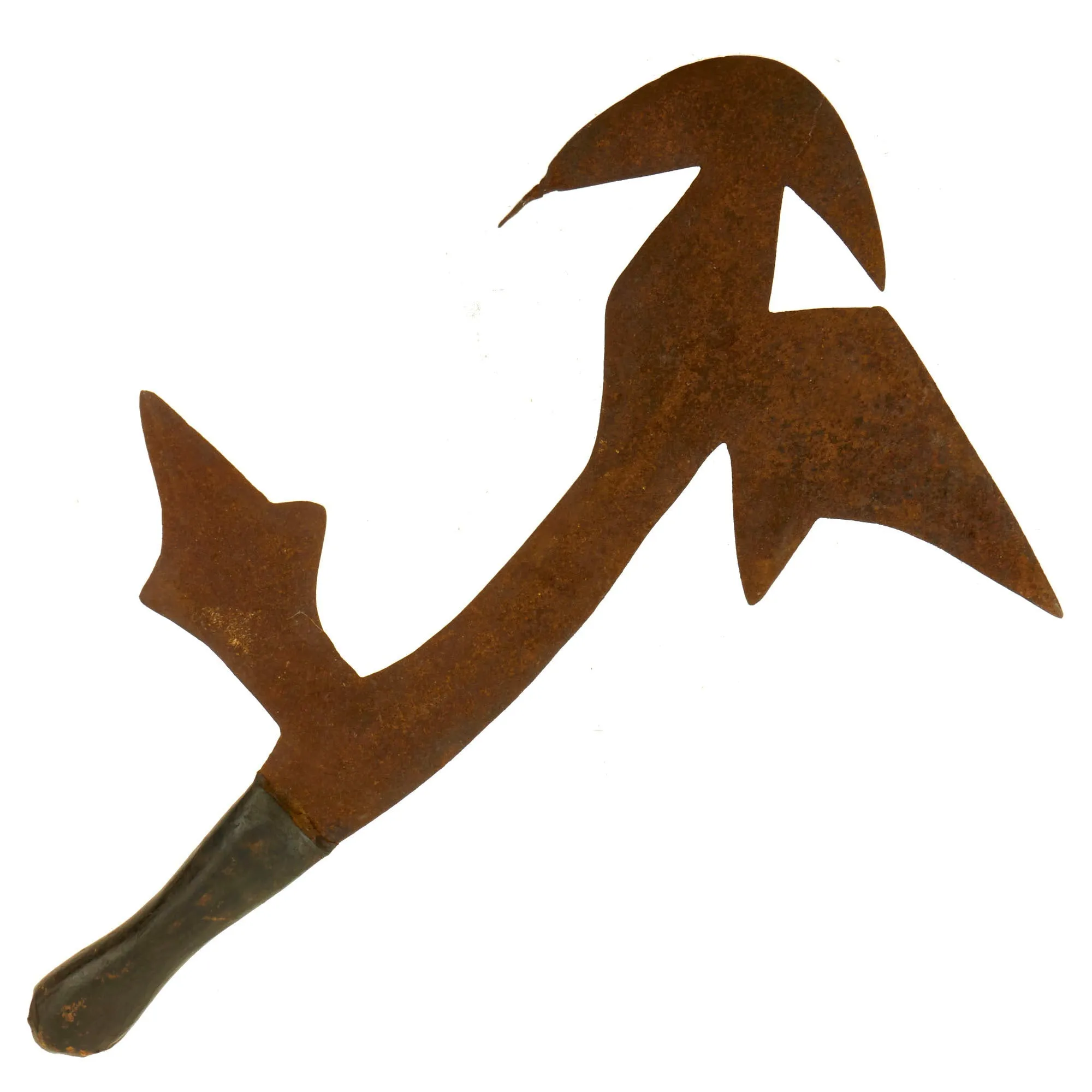 Original African 19th Century Set of Knives From Southern Congo Region - Ngbaka Throwing Knife and Tetela Knife