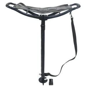 Outdoor Shooting Stick Adjustable Venator Leather Walking Seat Black