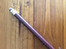 Plain leather show cane