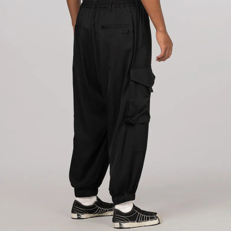 Rayon Twill Pant - Black