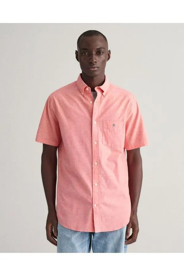 REG COTTON LINEN SS SHIRT