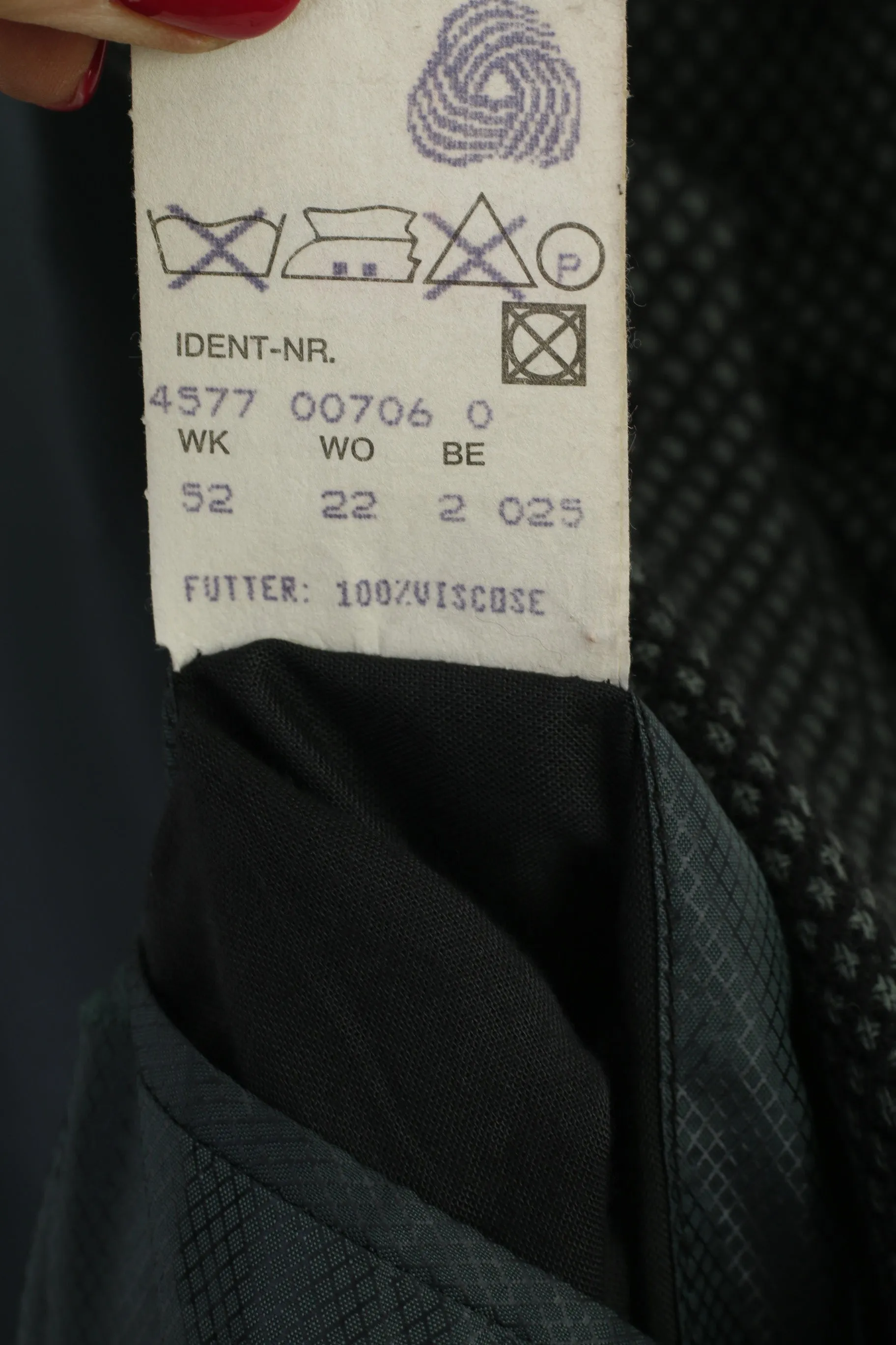 Strellson Emotion Men 40 50 Blazer Green Wool Vintage Single Breasted Jacket