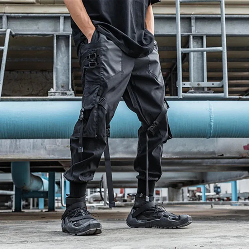 Techwear Tactical Nylon Cargo Pants