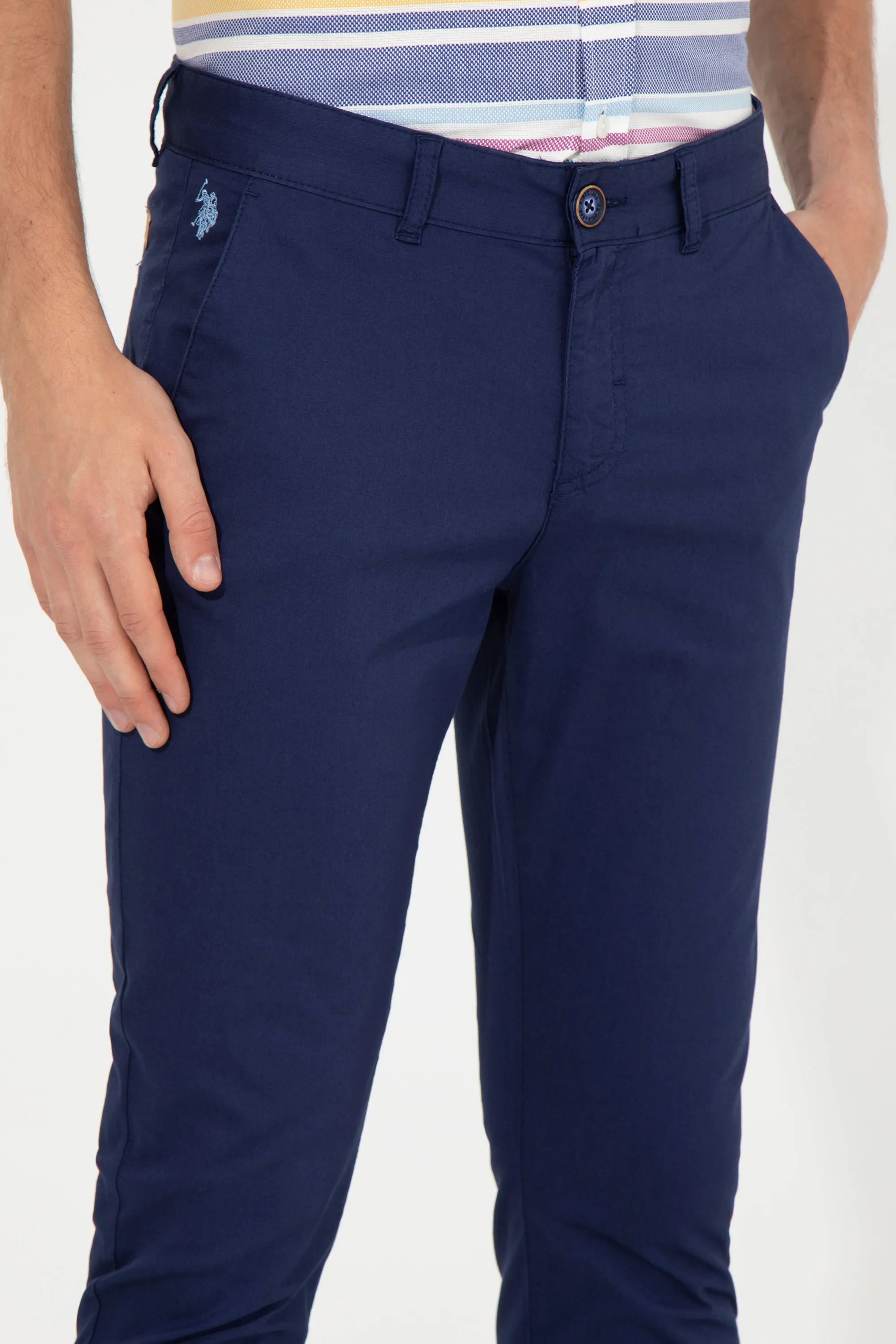 US Polo Assn. Men Chino Navy VR033 USPCH094