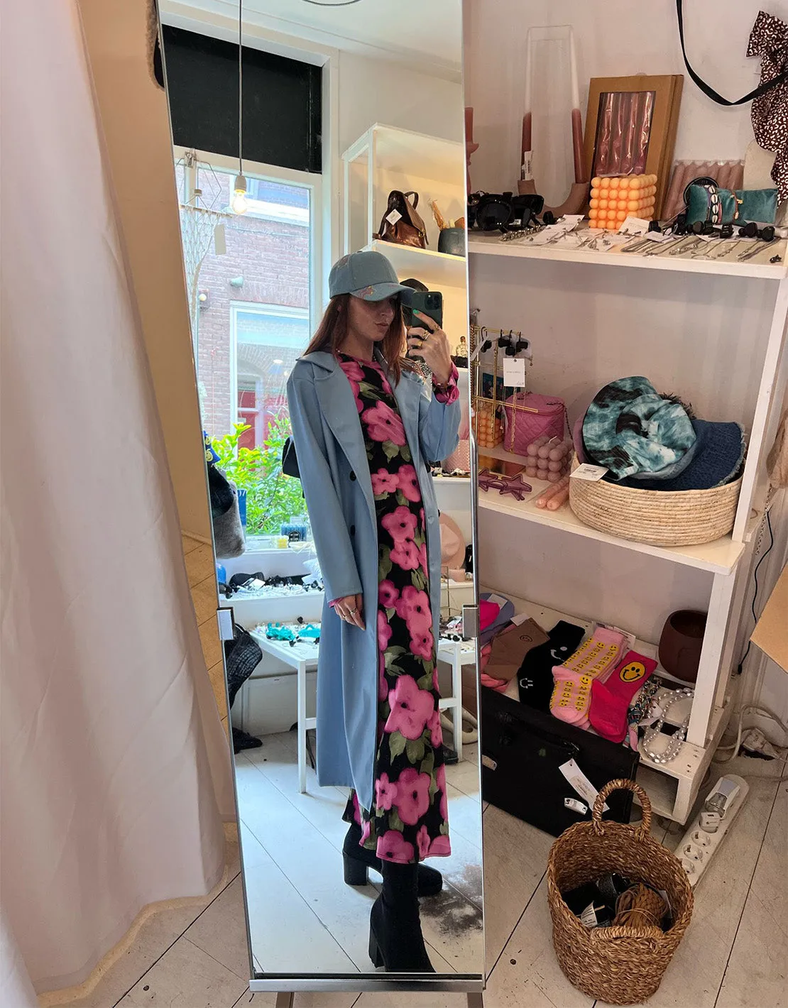 Vegan leather coat