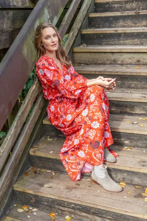 Willow Skirt. Scarlet