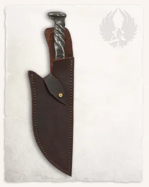 Witold leather sheath for hunting knife brown