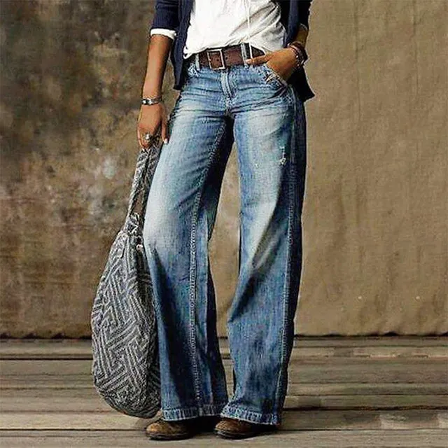 Women's Stylish Wide Leg Flared Trousers | Ideal for All Seasons